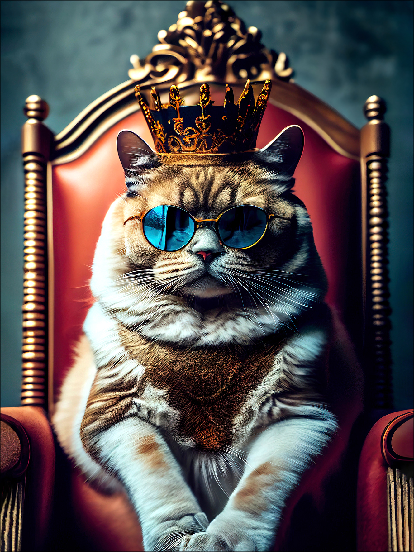 PRO ART Canvas-Art Junges Wohnen 80x60cm The Cat Is The King PRO ART Canvas-Art Junges Wohnen 80x60cm The Cat Is The King von ProArt