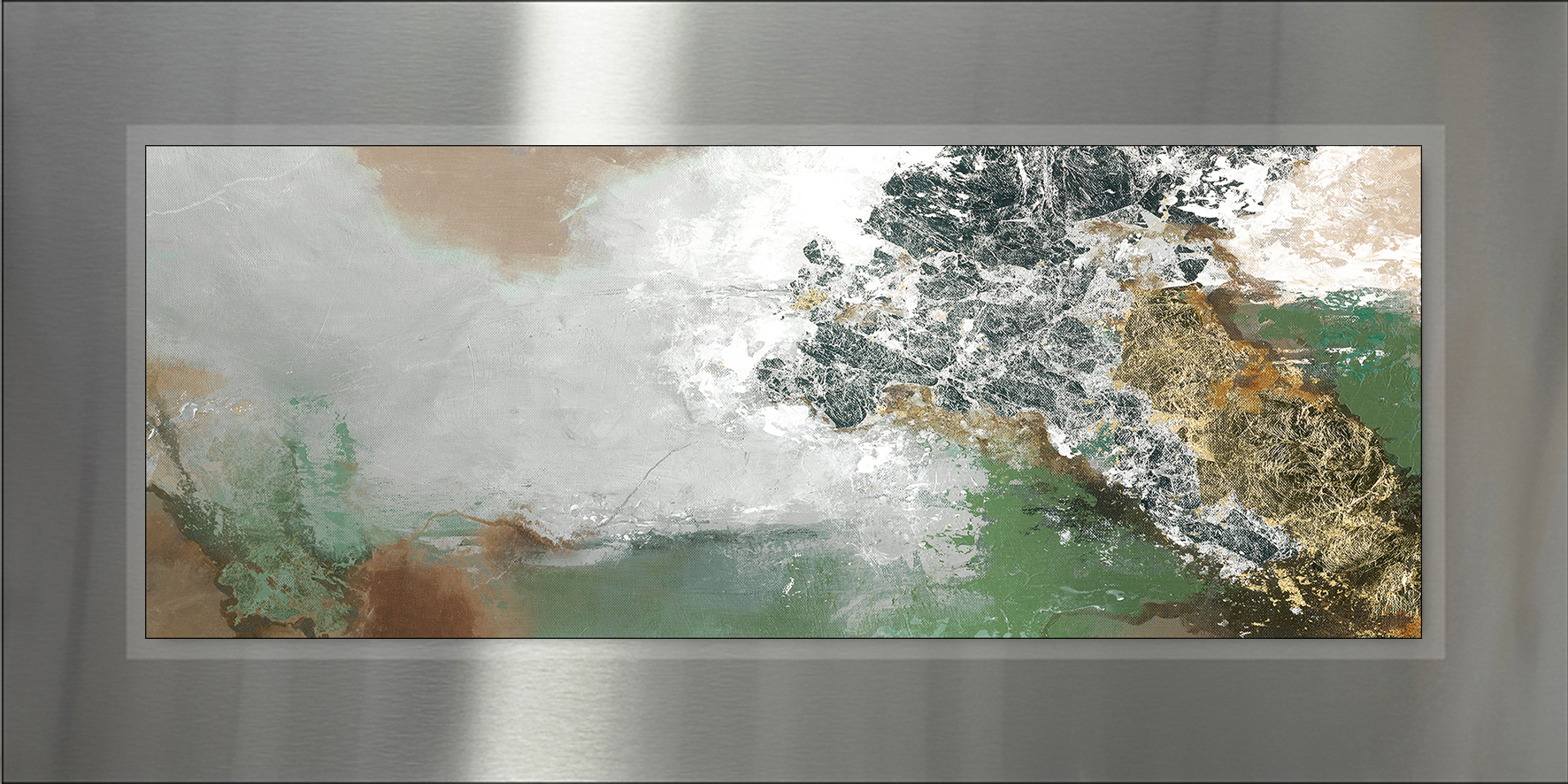 PRO ART Double-Alu - Dibond bedruckt mit Aufsatz aus Dibond 100x50cm Green Experiment III PRO ART Double-Alu - Dibond bedruckt mit Aufsatz aus Dibond 100x50cm Green Experiment III von ProArt