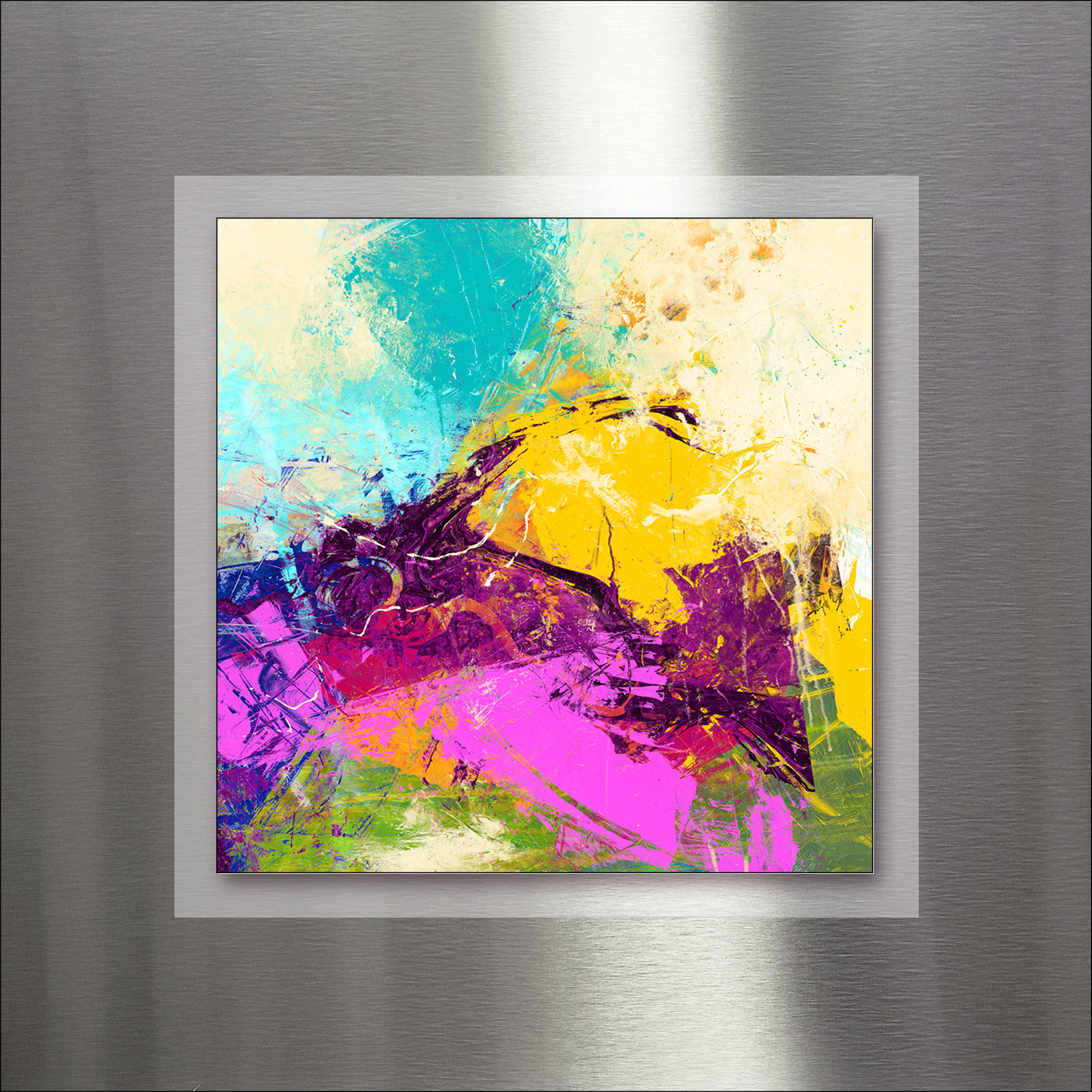 PRO ART Double-Alu - Dibond bedruckt mit Aufsatz aus Dibond 50x50cm Colorful Way IV PRO ART Double-Alu - Dibond bedruckt mit Aufsatz aus Dibond 50x50cm Colorful Way IV von ProArt
