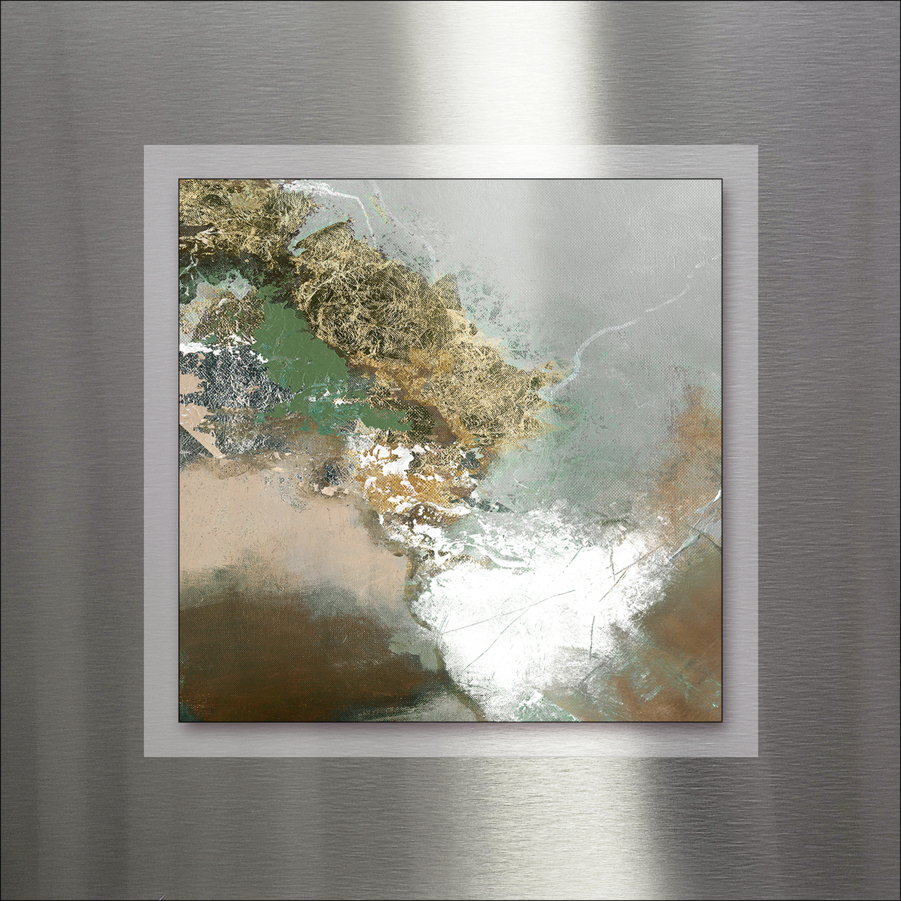 PRO ART Double-Alu - Dibond bedruckt mit Aufsatz aus Dibond 50x50cm Green Experiment II PRO ART Double-Alu - Dibond bedruckt mit Aufsatz aus Dibond 50x50cm Green Experiment II von ProArt