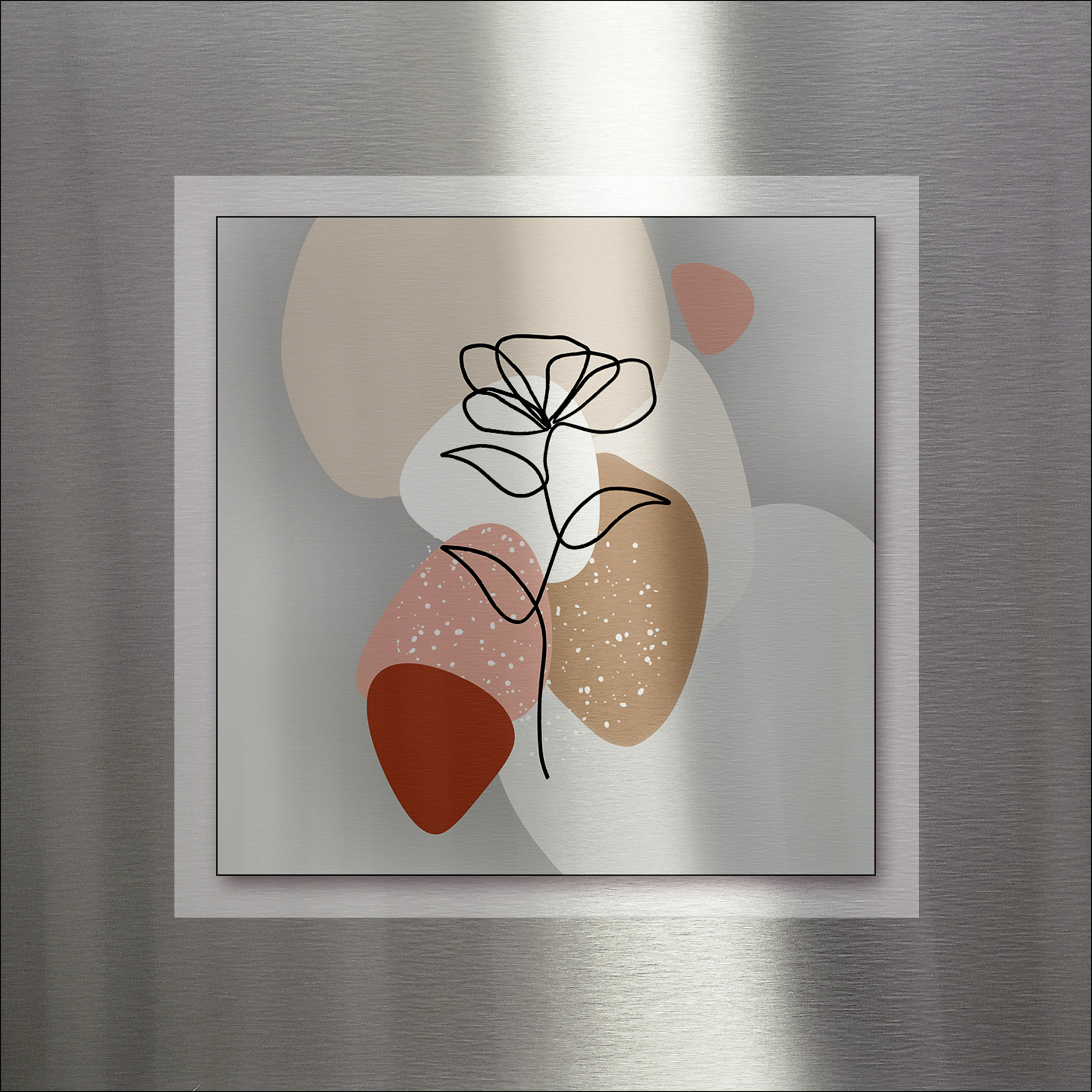 PRO ART Double-Alu - Dibond bedruckt mit Aufsatz aus Dibond 50x50cm Line Art Leaves VII PRO ART Double-Alu - Dibond bedruckt mit Aufsatz aus Dibond 50x50cm Line Art Leaves VII von ProArt