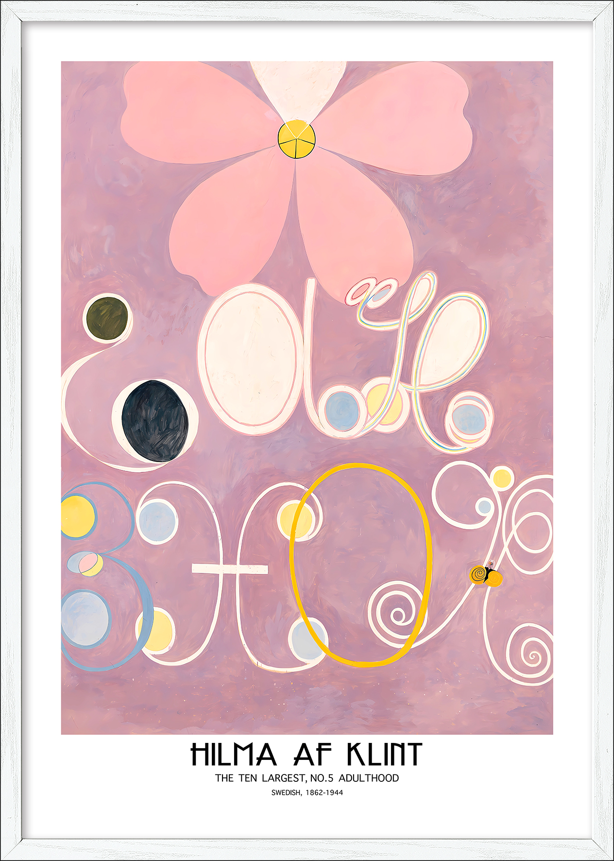 PRO ART Framed-Art Scandic Living 105x75cm Af Klint The Ten Largest No:5 von ProArt