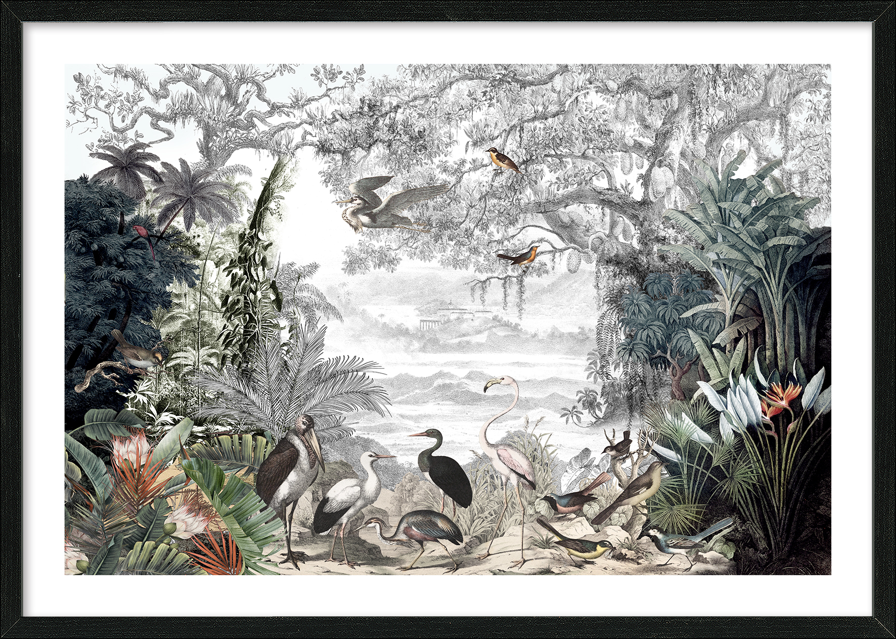 PRO ART Framed-Art Scandic Living 105x75cm Birds In The Jungle I PRO ART Framed-Art Scandic Living 105x75cm Birds In The Jungle I von ProArt