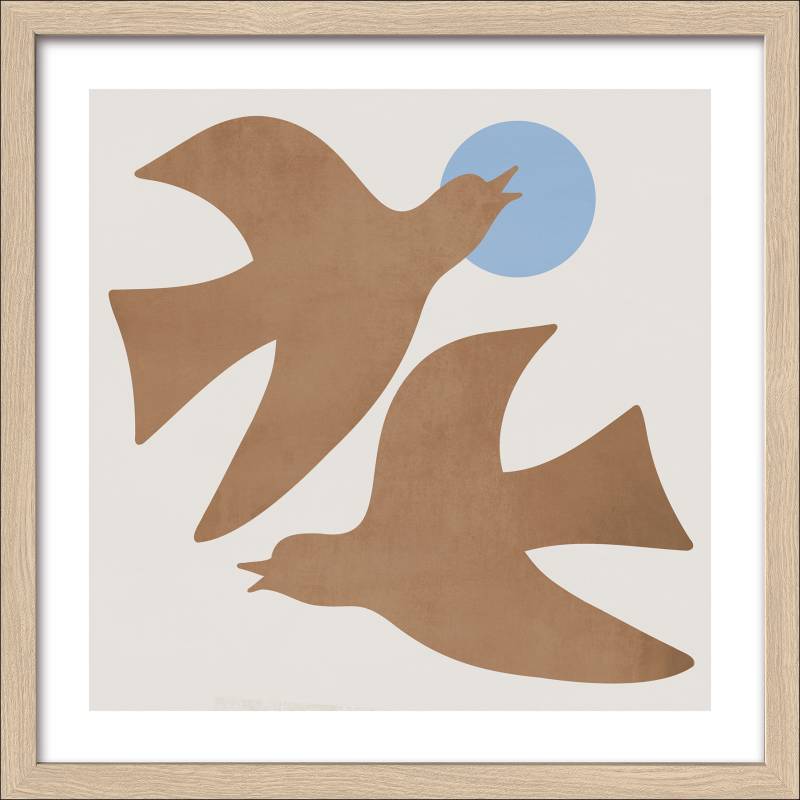 PRO ART Framed-Art Slim Scandic 33x33cm Brown Bird von ProArt