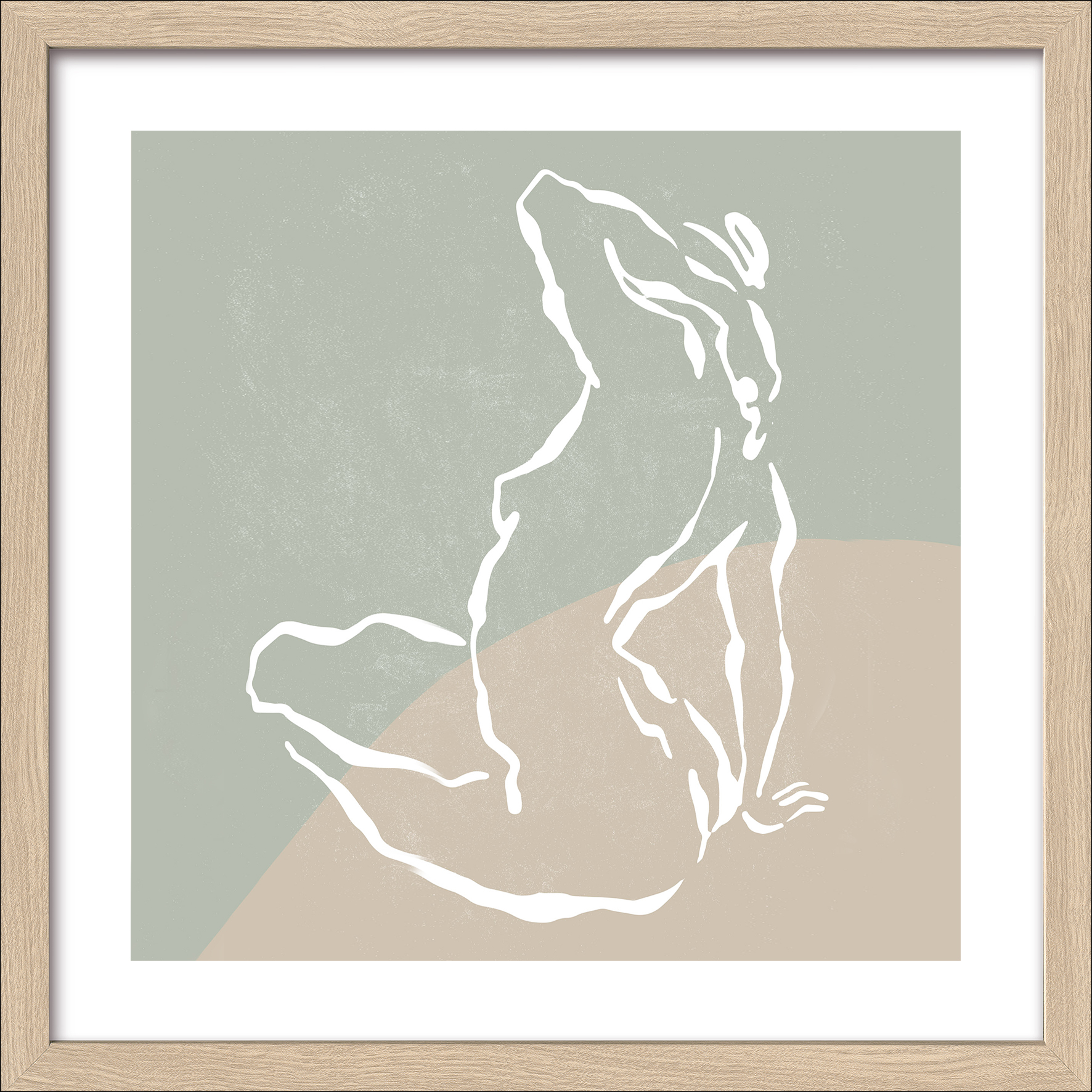 PRO ART Framed-Art Slim Scandic 33x33cm Line Drawing Act II PRO ART Framed-Art Slim Scandic 33x33cm Line Drawing Act II von ProArt