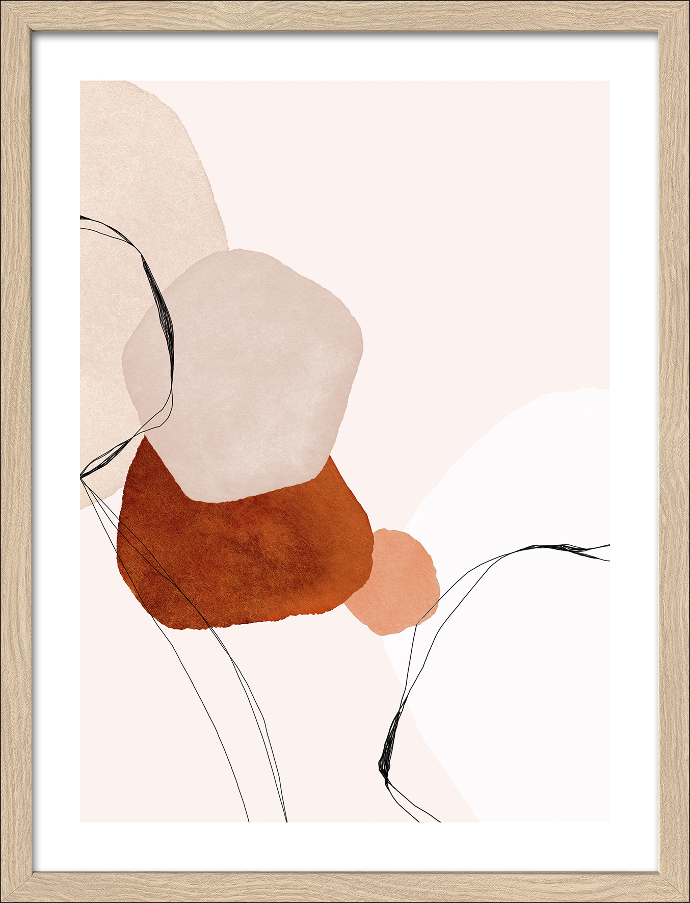 PRO ART Framed-Art Slim Scandic 43x33cm Line and Shapes VII PRO ART Framed-Art Slim Scandic 43x33cm Line and Shapes VII von ProArt