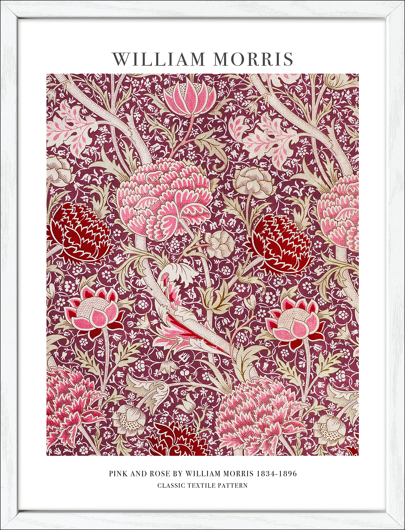 PRO ART Framed-Art Slim Scandic 43x33cm Morris Pink And Rose II PRO ART Framed-Art Slim Scandic 43x33cm Morris Pink And Rose II von ProArt