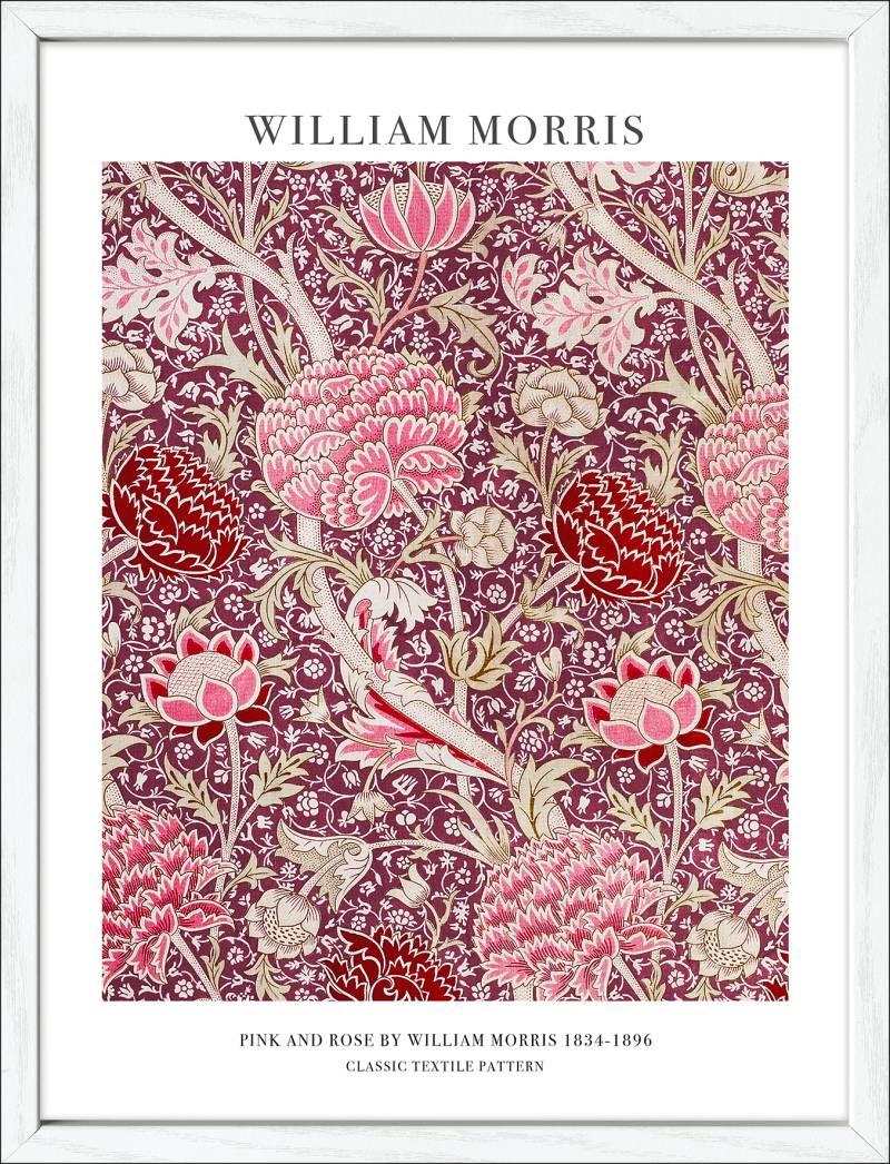 PRO ART Framed-Art Slim Scandic 43x33cm Morris Pink And Rose II von ProArt