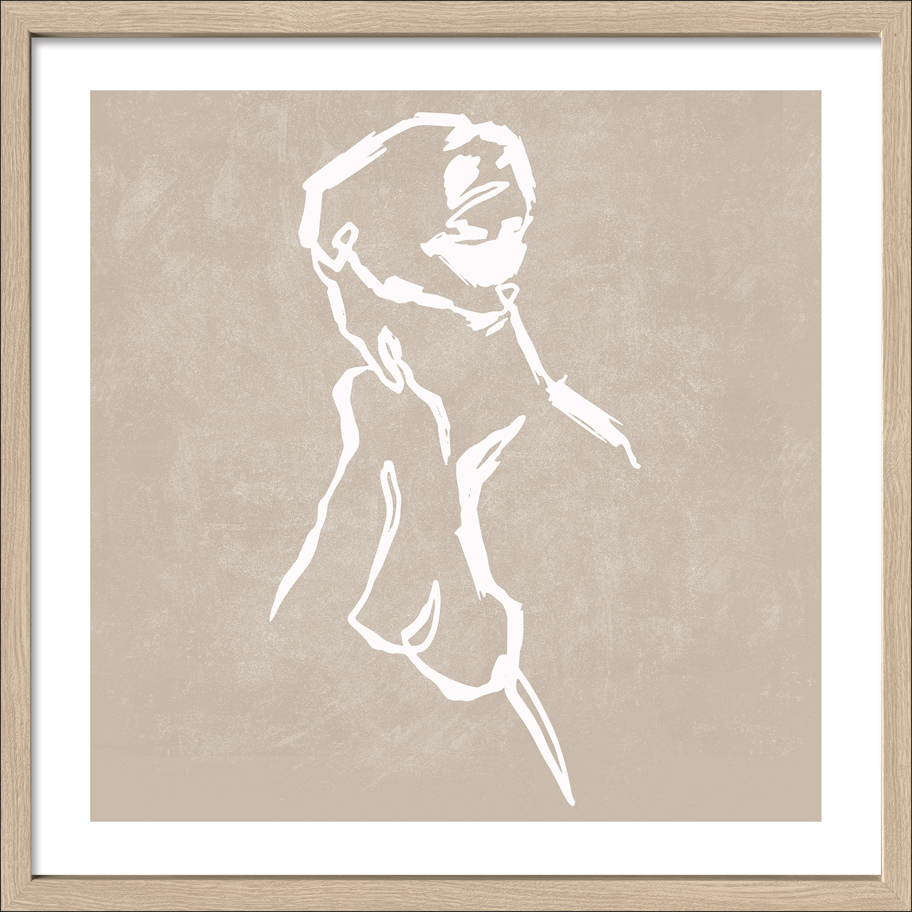 PRO ART Framed-Art Slim Scandic 53x53cm Line Drawing Act I PRO ART Framed-Art Slim Scandic 53x53cm Line Drawing Act I von ProArt