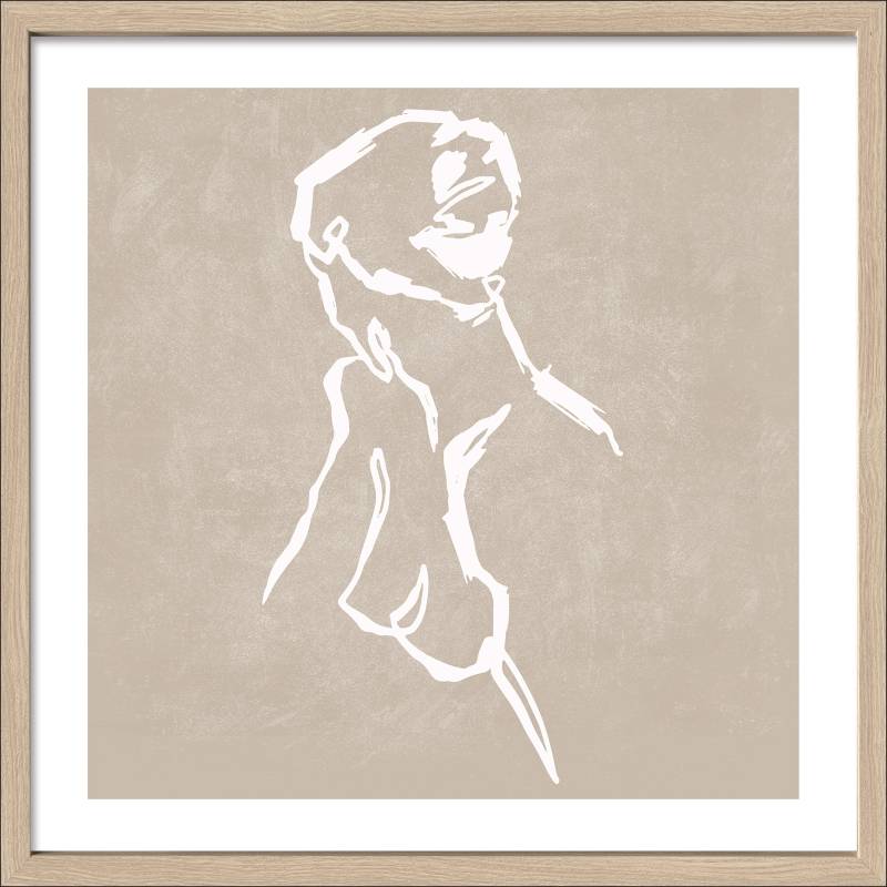 PRO ART Framed-Art Slim Scandic 53x53cm Line Drawing Act I von ProArt