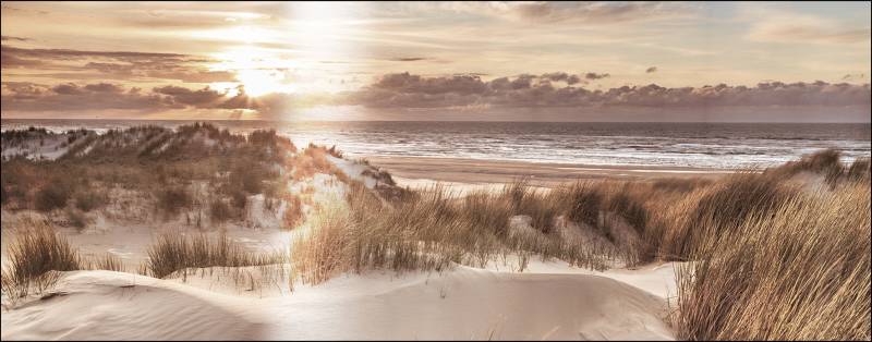 PRO ART Glas-Art 125x50cm Beach At Sunrise II von ProArt