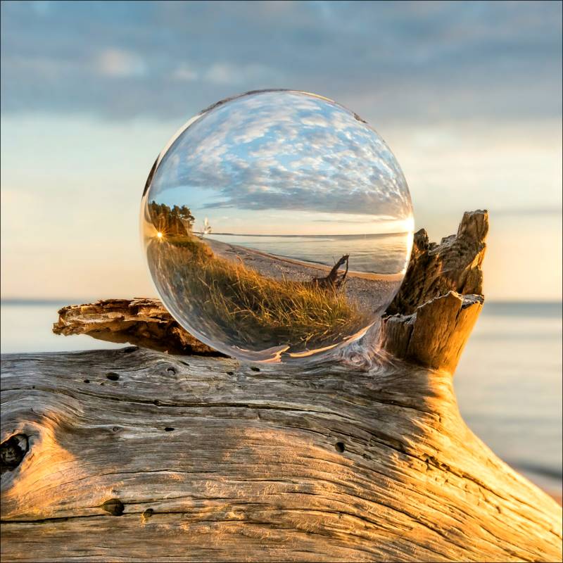 PRO ART Glas-Art 30x30cm Drop on Wood von ProArt