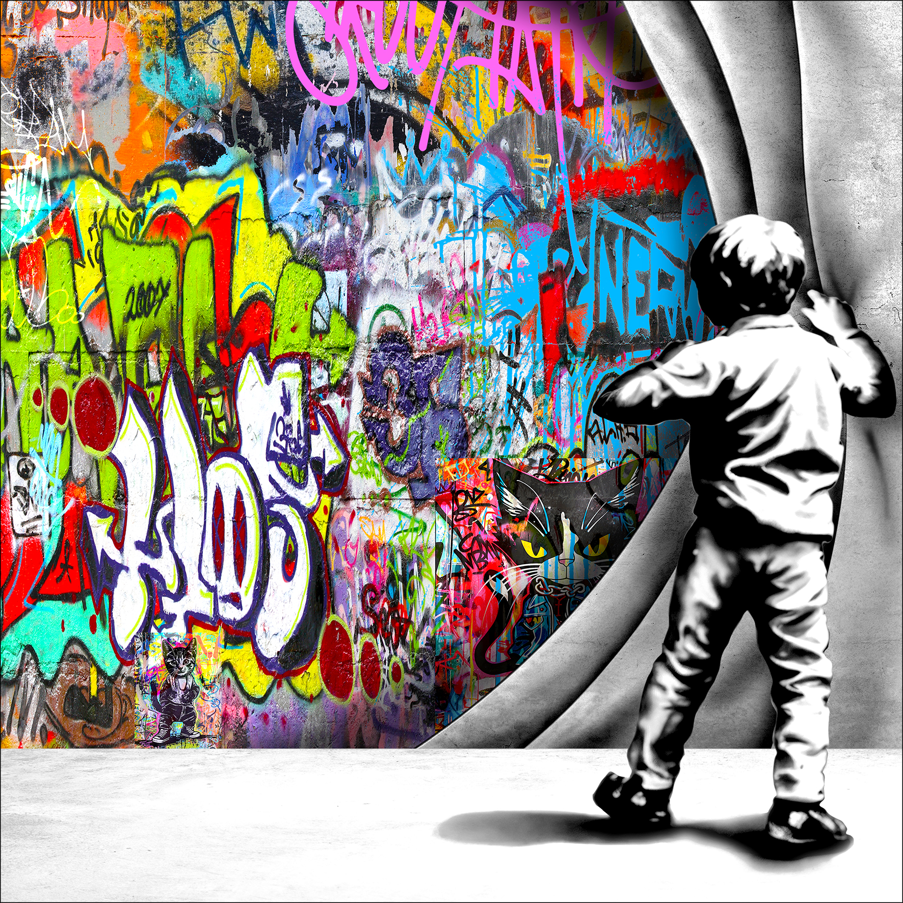 PRO ART Glas-Art 30x30cm Graffiti Discovery PRO ART Glas-Art 30x30cm Graffiti Discovery von ProArt