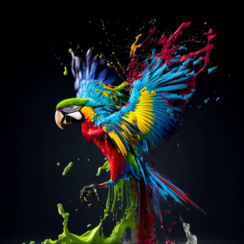 PRO ART Glas-Art 50x50cm Colorful Ara von ProArt