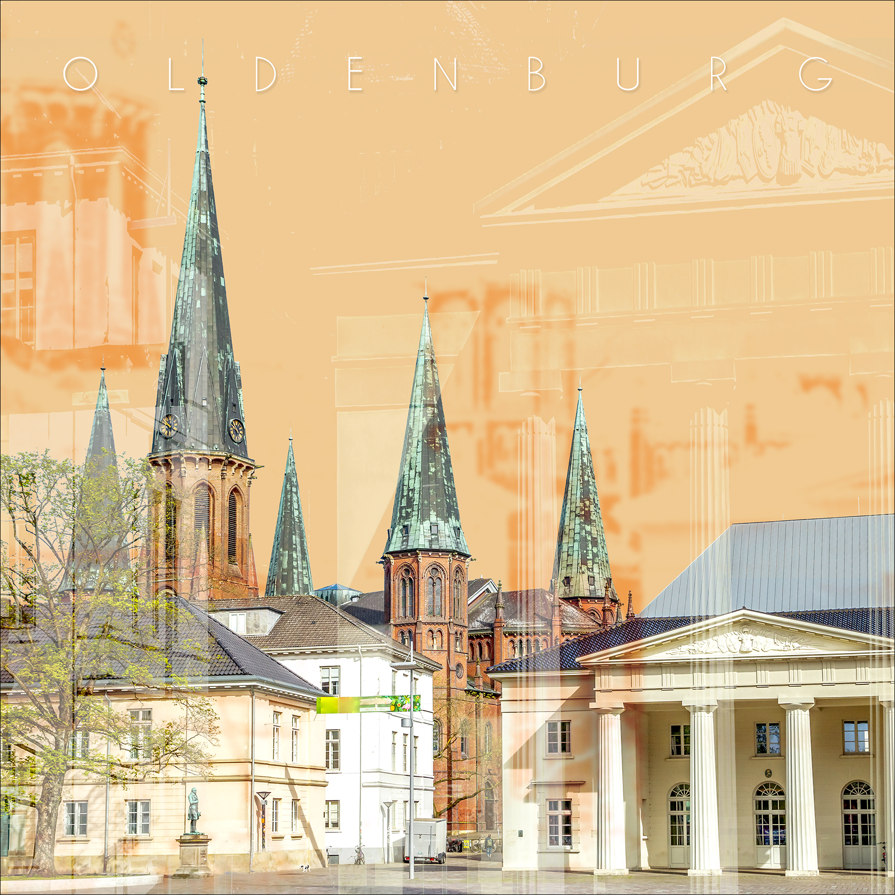 PRO ART Glas-Art 50x50cm Oldenburg PRO ART Glas-Art 50x50cm Oldenburg von ProArt