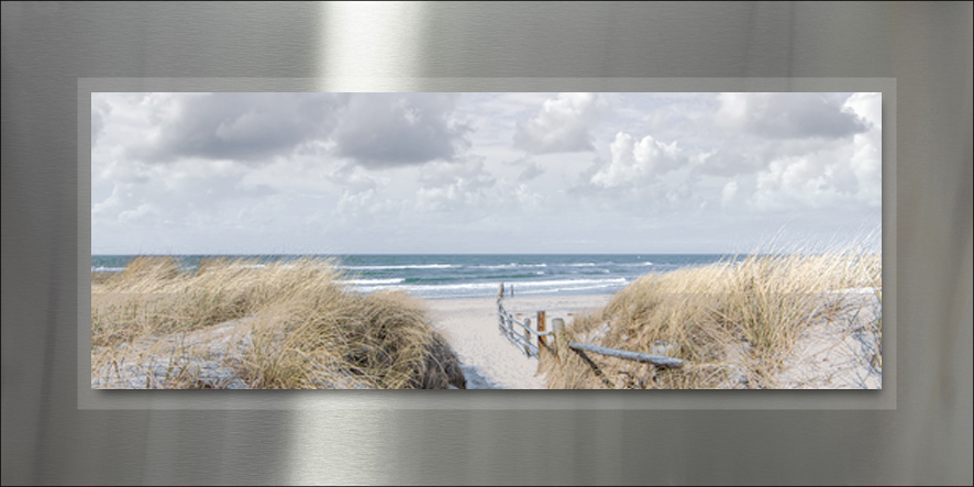 ProArt Double-Alu -Acryl bedruckt mit Aufsatz aus Acryl 100x50cm Beach I von ProArt