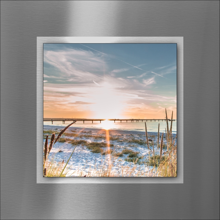 ProArt Double-Alu -Acryl bedruckt mit Aufsatz aus Acryl 50x50cm At The Beach II von ProArt