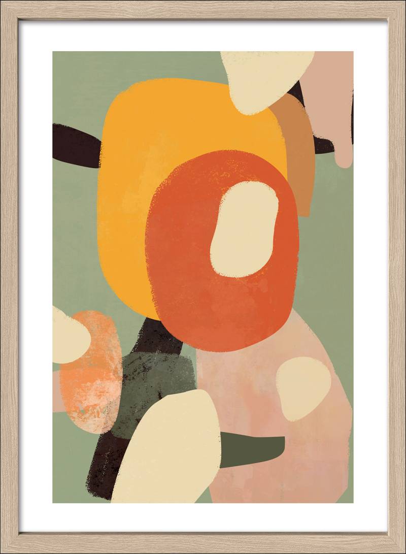 ProArt Framed-Art Scandic Living 55x75cm Colored Surfaces III von ProArt