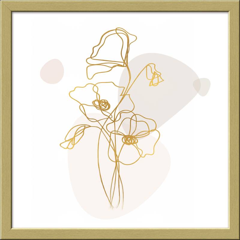 ProArt Framed-Art Slim Scandic 33x33cm Gold-Line-Art III ProArt Framed-Art Slim Scandic 33x33cm Gold-Line-Art III von ProArt