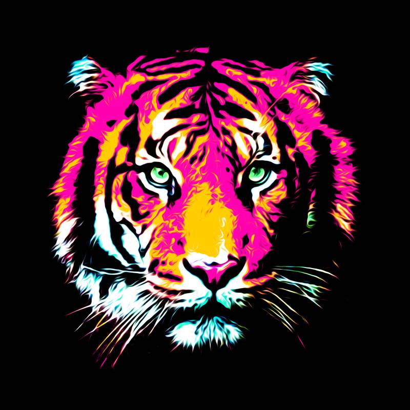 ProArt Glas-Art 30x30cm Colored Tiger ProArt Glas-Art 30x30cm Colored Tiger von ProArt