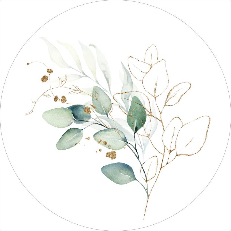 ProArt Glas-Art rund Ø 20cm Watercoloured Leaves II ProArt Glas-Art rund Ø 20cm Watercoloured Leaves II von ProArt
