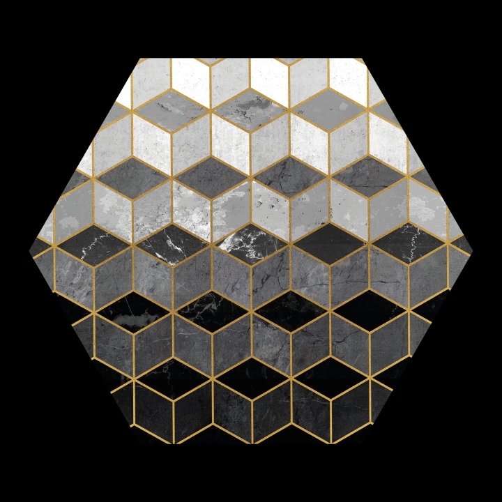 ProArt PRO ART Cut-Outs HEX 50x50cm Golden Plattern I von ProArt
