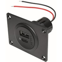 Power usb-c®/a Doppelsteckdose 12 oder 24 v/dc - Procar von ProCar