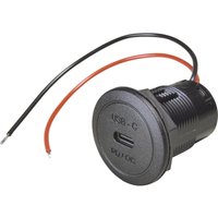 Power usb-c Einbausteckdose pd/qc ev o. led max. 50 Watt Belastbarkeit Strom max.=3 a 12 od - Procar von ProCar