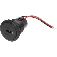 Power usb-c Einbausteckdose pd/qc mit led max. 30 Watt Belastbarkeit Strom max.=3 a 12 oder - Procar von ProCar