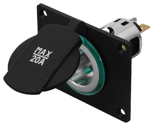 Pro Car 20 A-Powersteckdose 12-24V mit Einbaupanel von ProCar