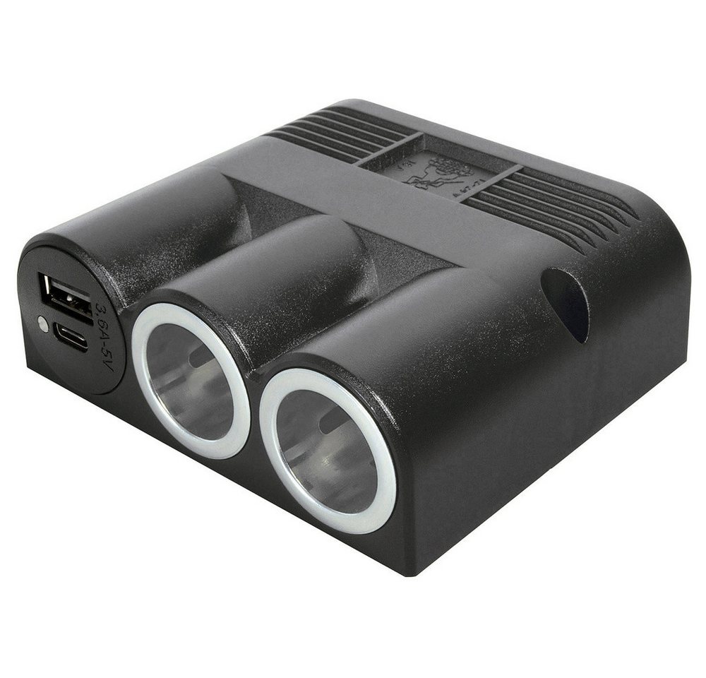 ProCar Kfz-Relais ProCar Aufbaudreifachsteckdose mit Power USB-C®/A Doppelsteckdose von ProCar