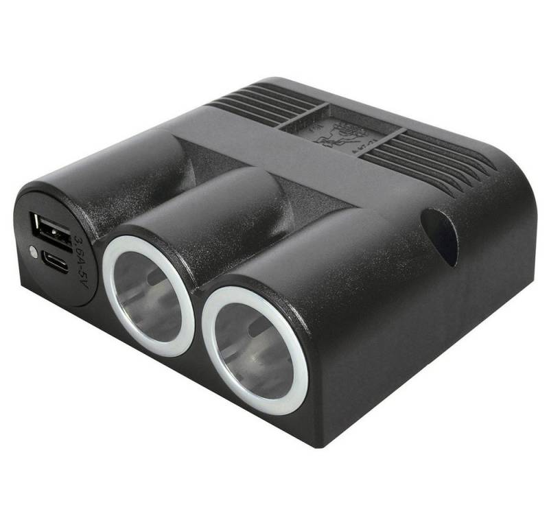 ProCar Kfz-Relais ProCar Aufbaudreifachsteckdose mit Power USB-C®/A Doppelsteckdose von ProCar