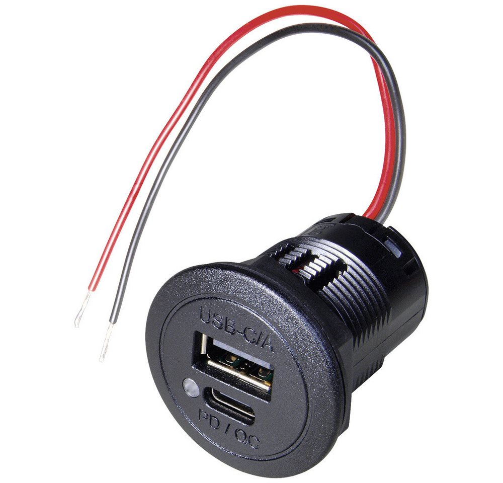 ProCar Kfz-Relais ProCar Power USB-C/A Doppelsteckdose PD/QC 12 V, 24 V ProCar Kfz-Relais ProCar Power USB-C/A Doppelsteckdose PD/QC 12 V, 24 V von ProCar