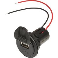 ProCar Power USB Einbausteckdose mit Deckel Belastbarkeit Strom max.=3A Passend für (Details) USB-A von ProCar