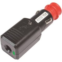 ProCar Universalstecker NG 15A LED mit Zugentlastung mit Sicherung, 12-24 Volt Belastbarkeit Strom m von ProCar