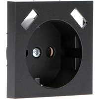 Einlegeplatte 2x USB-A 55x55mm mattschwarz Einlegeplatte 2x USB-A 55x55mm mattschwarz von ProCharge