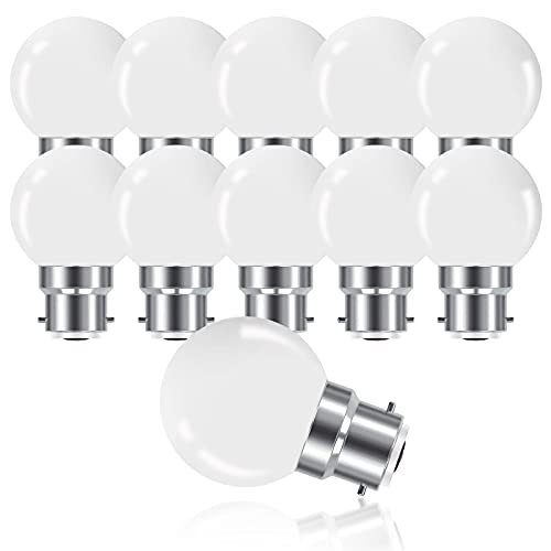 ProCrus B22 3W LED Bajonett Glühbirnen,B22 G45 Mini Globe Glühbirne,Warmweiß,Entspricht 20W Glühbirnen,Nicht Dimmbar,10er Pack,Energieklasse G ProCrus B22 3W LED Bajonett Glühbirnen,B22 G45 Mini Globe Glühbirne,Warmweiß,Entspricht 20W Glühbirnen,Nicht Dimmbar,10er Pack,Energieklasse G von ProCrus
