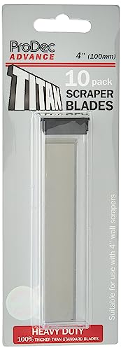 ProDec Advance 10er-Pack 100-mm-Hochleistungs-Ersatzschaberklingen mit doppelter Dicke, für ProDec Titan-Schaber und andere 100-mm-Schaber von ProDec Advance