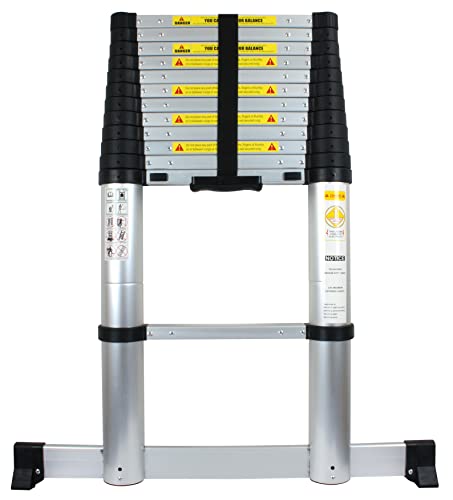 ProDec CCTL38B 3,8 m Click 'n' Climb PRO Teleskopleiter, silberfarben von ProDec Advance