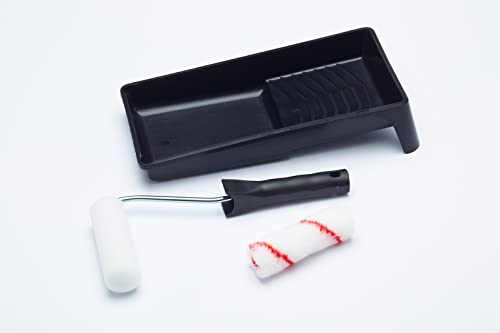 ProDec Contractor, 4-tlg. Set 100-mm-Mini-Farbrollen, Dispersions-/Glanzfarbe, Rahmen, Griff und Schale, glatte Oberfläche, Dispersions-, Glanz-, Satinfarben, Innenwände, Decken, Holz und Metall ProDec Contractor, 4-tlg. Set 100-mm-Mini-Farbrollen, Dispersions-/Glanzfarbe, Rahmen, Griff und Schale, glatte Oberfläche, Dispersions-, Glanz-, Satinfarben, Innenwände, Decken, Holz und Metall von ProDec Contractor