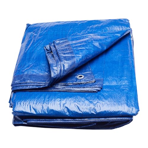 ProDec 2er-Pack 5,4 m x 3,7 m, wasserdicht, strapazierfähige wasserdichte Plane, doppelt laminiert, Ösen, Gartenmöbel-/Wohnwagen-/Camping-Abdeckplane, Bodenplane für Camping, Planschbeckenabdeckung von ProDec