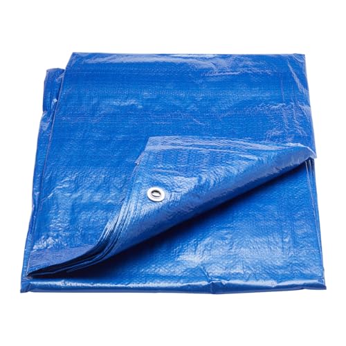 ProDec 3,6 m x 2,7 m abdeckplane wasserdicht Mehrzweckplane – poolabdeckung rechteckig, tarp tarpaulin plane wasserdicht poolmatten schutzboden poolunterlage bodenschutzmatte pool sandkasten abdeckung von ProDec