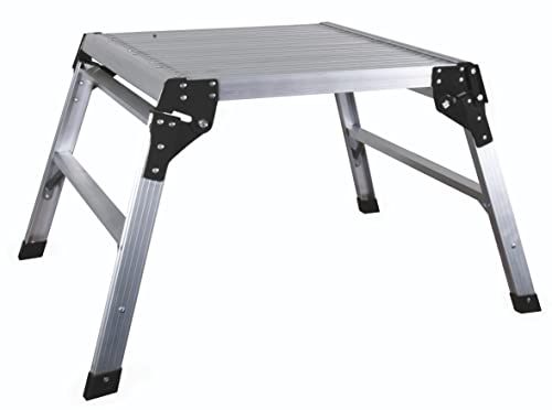 ProDec 600 mm x 600 mm quadratischer, klappbarer Aluminium-Arbeitsständer/Hop-Up, 500 mm Höhe von ProDec