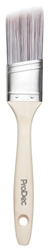 ProDec Premier Angle Oval Trade Professioneller synthetischer Pinsel für EIN glattes Finish mit Dispersions-, Glanz- und Satinfarben an Wänden, Decken, Holz und Metall, 38 mm von ProDec