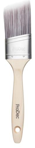ProDec Premier Angle Oval Trade Professioneller synthetischer Pinsel für EIN glattes Finish mit Dispersions-, Glanz- und Satinfarben an Wänden, Decken, Holz und Metall, 50 mm von ProDec
