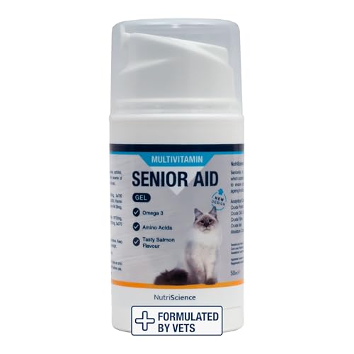 Nutriscience NutriScience SeniorAid Multivitamin-Gel für ältere Katzen, Futterzusatz, 50 ml von NUTRI SCIENCE