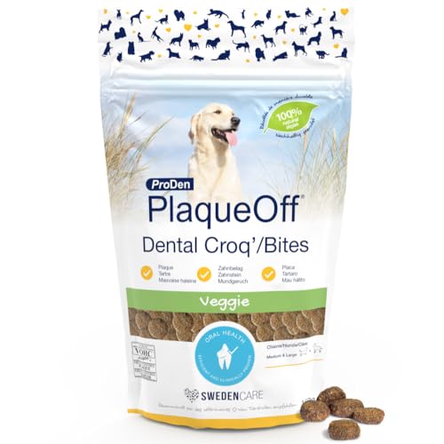 ProDen PlaqueOff Dental Bites Snacks für Hunde über 10 kg, 150 g, gegen Mundgeruch, Plaque, Zahnstein ProDen PlaqueOff Dental Bites Snacks für Hunde über 10 kg, 150 g, gegen Mundgeruch, Plaque, Zahnstein von ProDen PlaqueOff