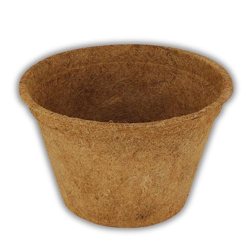 ProFlora® Kokos Pflanztöpfe für eine erfolgreiche Anzucht - Abbaubare Anzuchttöpfe ideal für Stecklinge, Setzlinge & Samen (4l, 2 Stück) von ProFlora