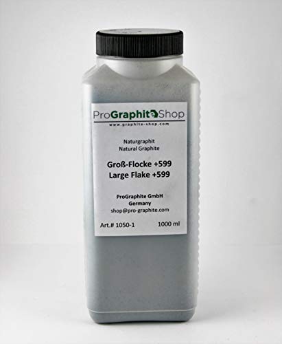 Graphit Großflocke - Naturgraphitflocken - geeignet für Blähgraphit (1 l) von ProGraphite GmbH