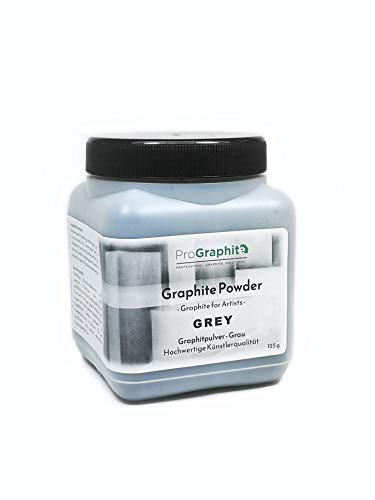 ProGraphite Künstlergraphit I 125g I grau I Naturgraphit I Künstler Pulver I Naturgrafit zum Zeichnen Schattieren usw. I Graphitpulver Zeichnen ProGraphite Künstlergraphit I 125g I grau I Naturgraphit I Künstler Pulver I Naturgrafit zum Zeichnen Schattieren usw. I Graphitpulver Zeichnen von ProGraphite GmbH